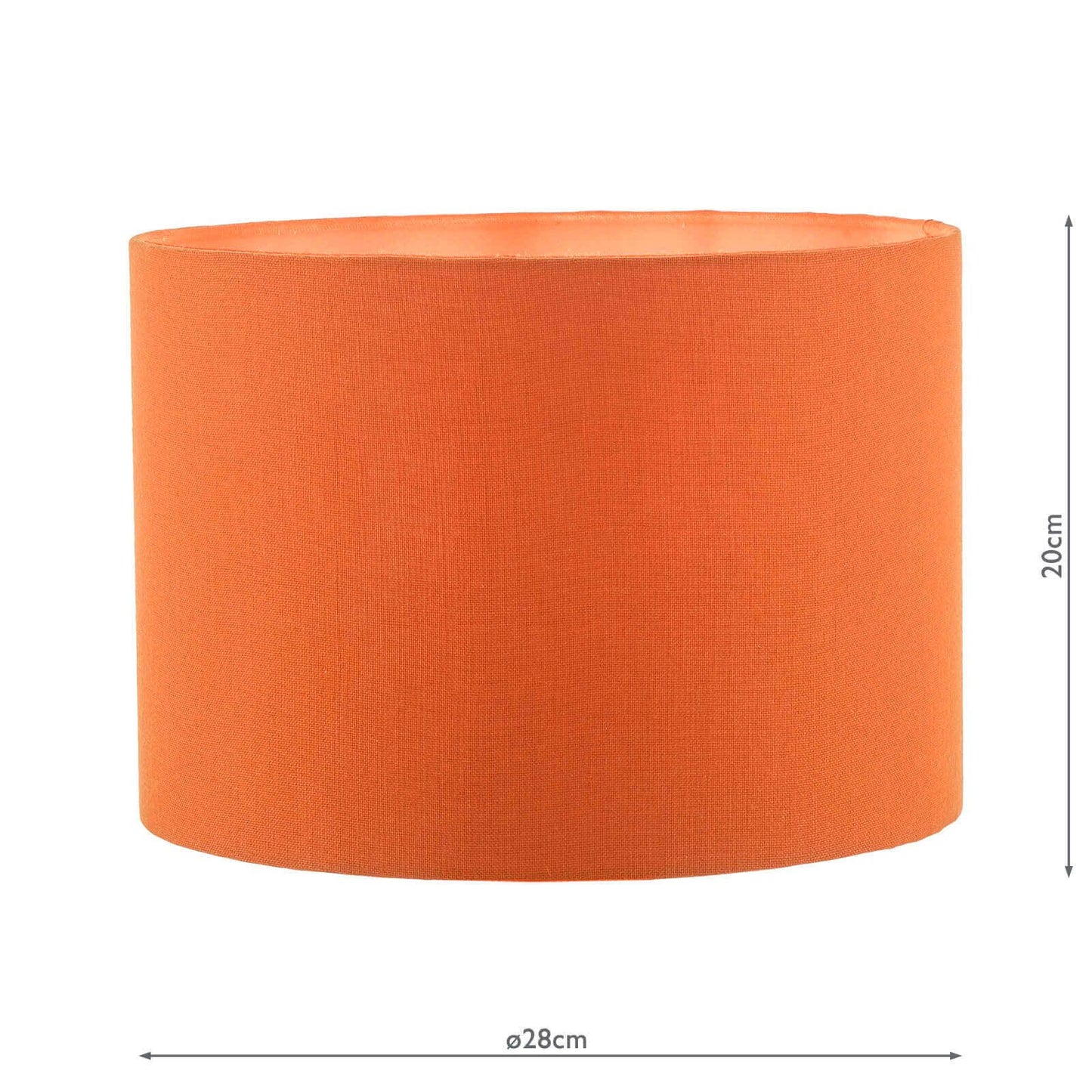 Discus Orange Cotton Mix Drum Shade