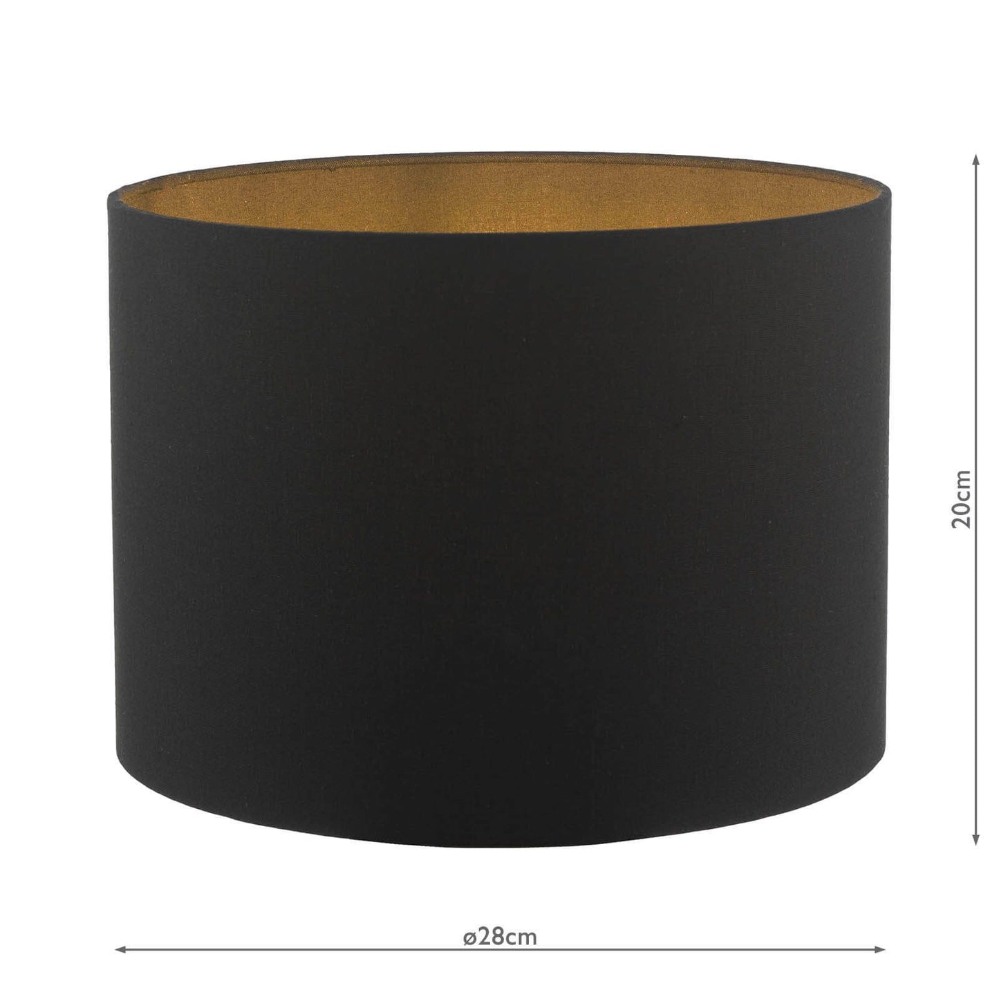 Discus Black Cotton Mix Drum Shade