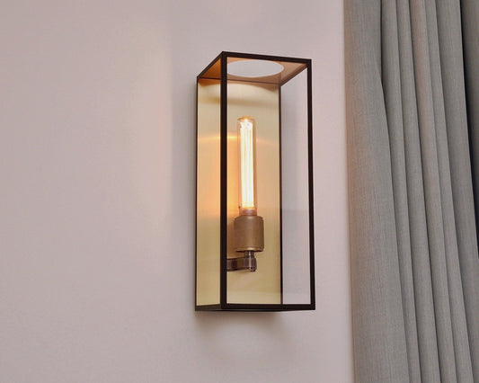 Berlin Tall Wall Light - Brushed Brass