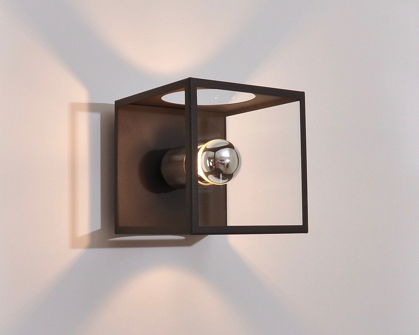 Berlin Cube Wall Light - Matt Black