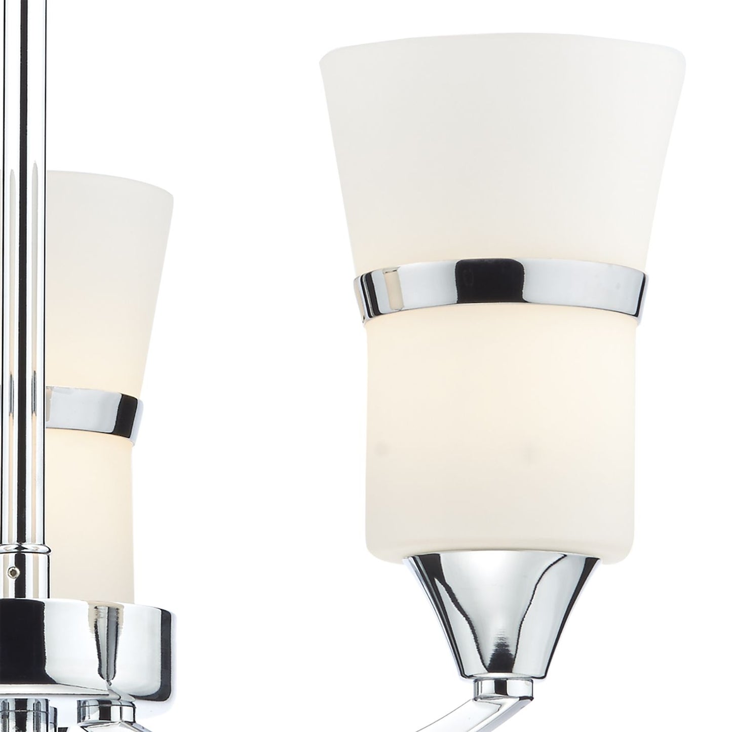 Dublin 3 Light Semi Flush Polished Chrome Led