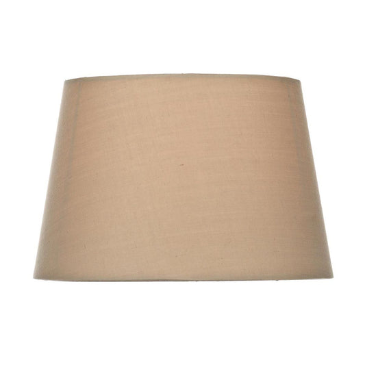 Edith Taupe Faux Silk Tapered Drum Shade 23cm