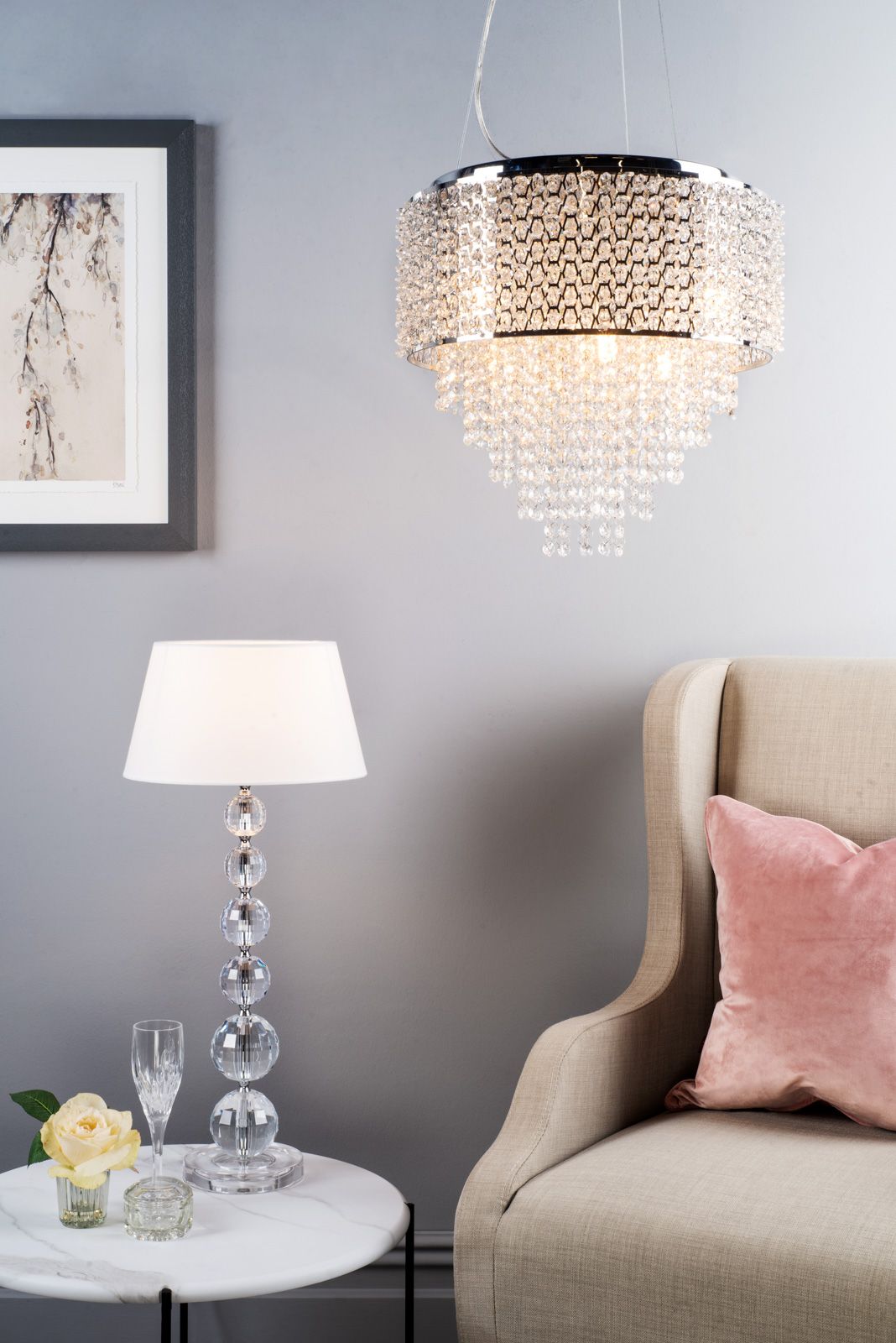 Epona Table Lamp Clear With Shade