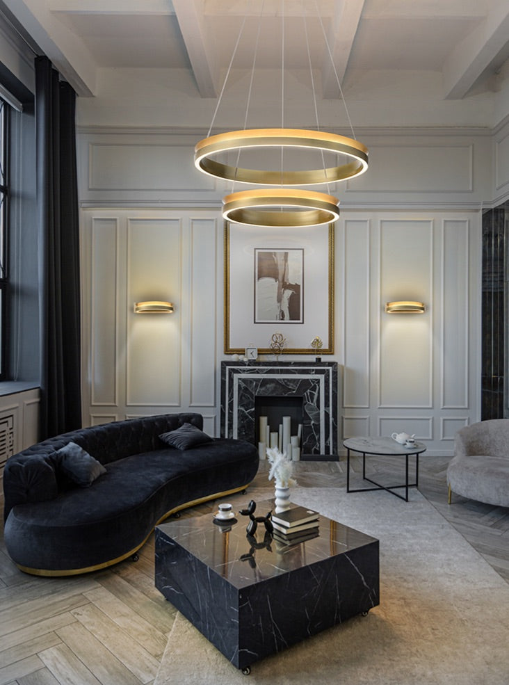 Eternity Satin Brass LED Wall Light