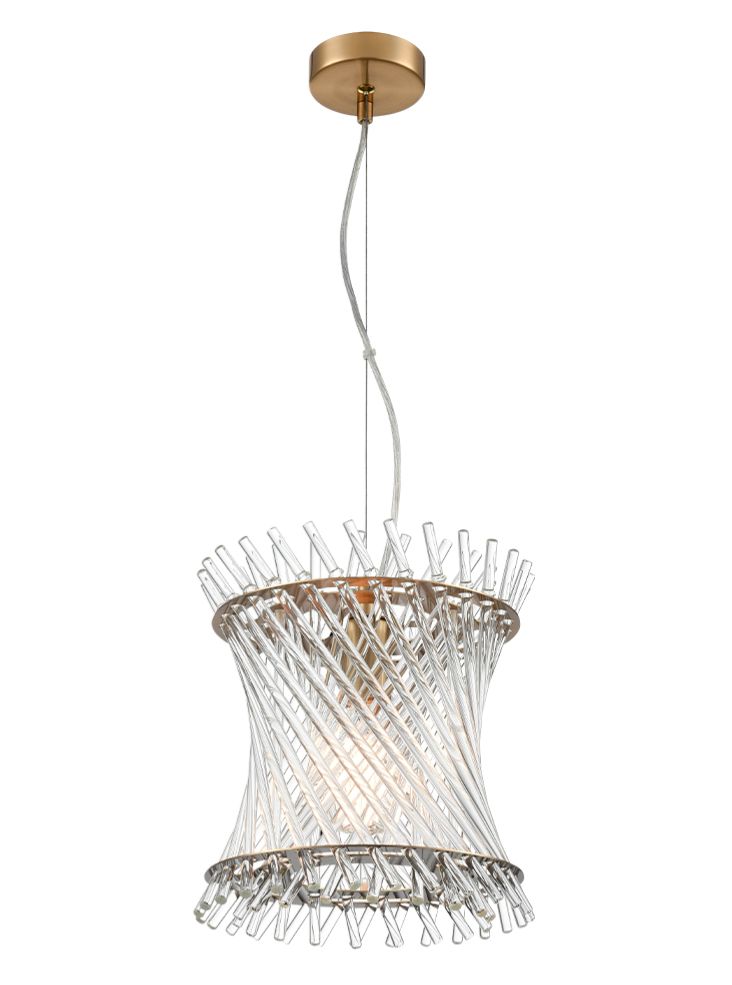 Ethereal 1lt Pendant in Aged Brass