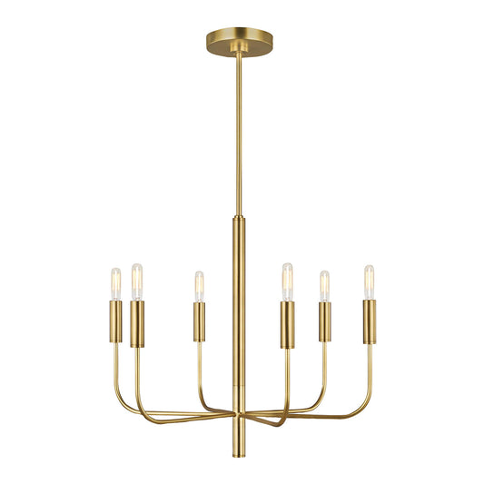 Brianna 6 Chandelier – Burnished Brass (Stock ETA)