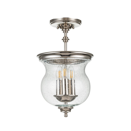 Pickering Lane 3 Light Flush – Polished Nickel (Stock ETA)