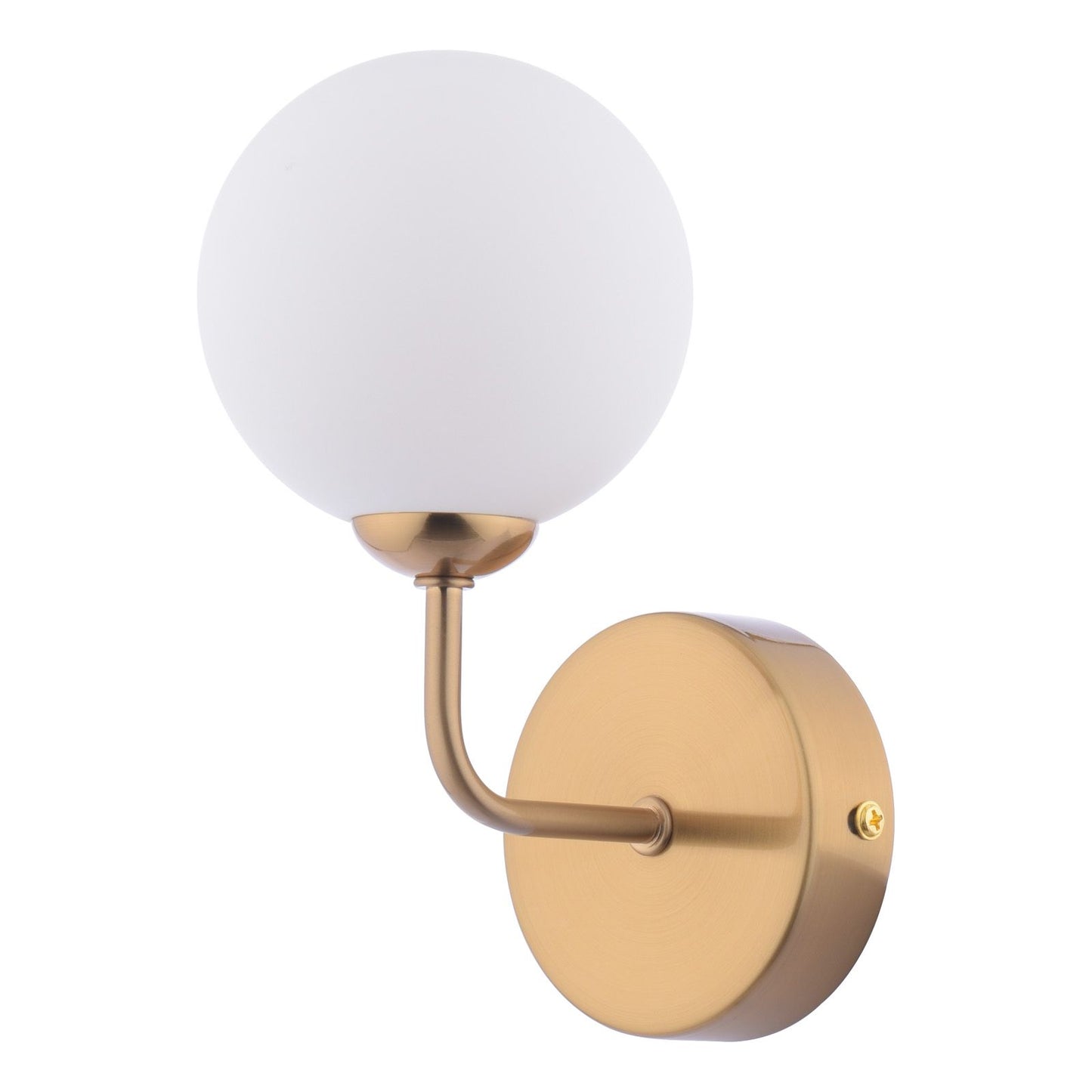 Feya Wall Light Antique Bronze and Opal Glass