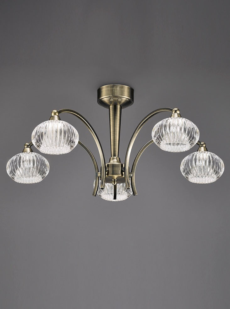 Ripple 5 Light Ceiling Fitting