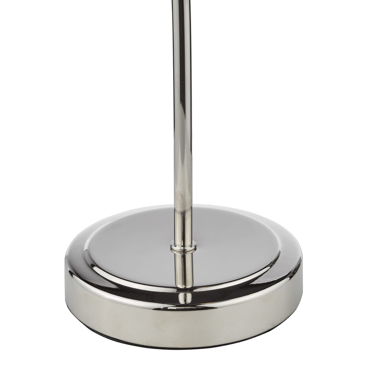 Glynis Table Lamp Polished Nickel and Smoked Ribbed Glass