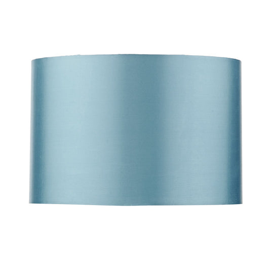 Guru Blue Faux Silk Drum Shade 33cm