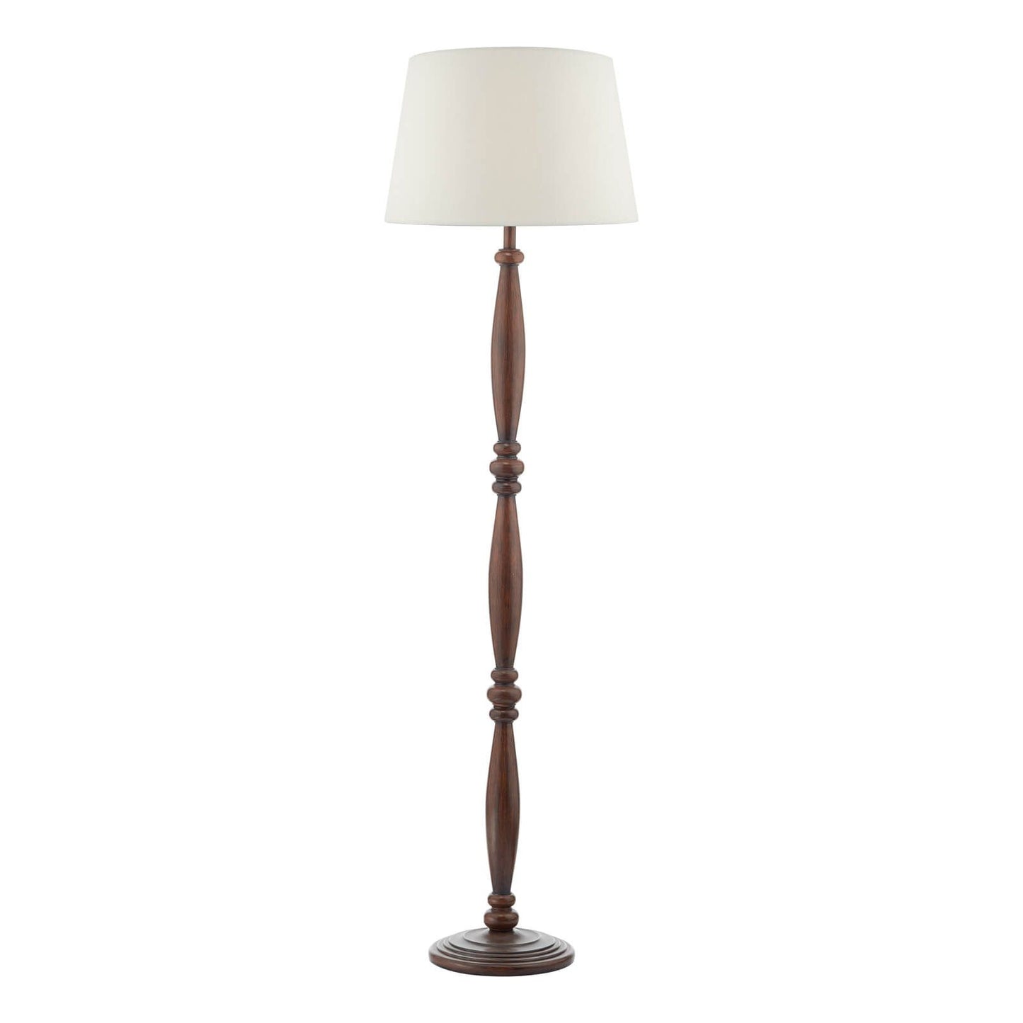 Hayward Floor Lamp Dark Wood With Shade