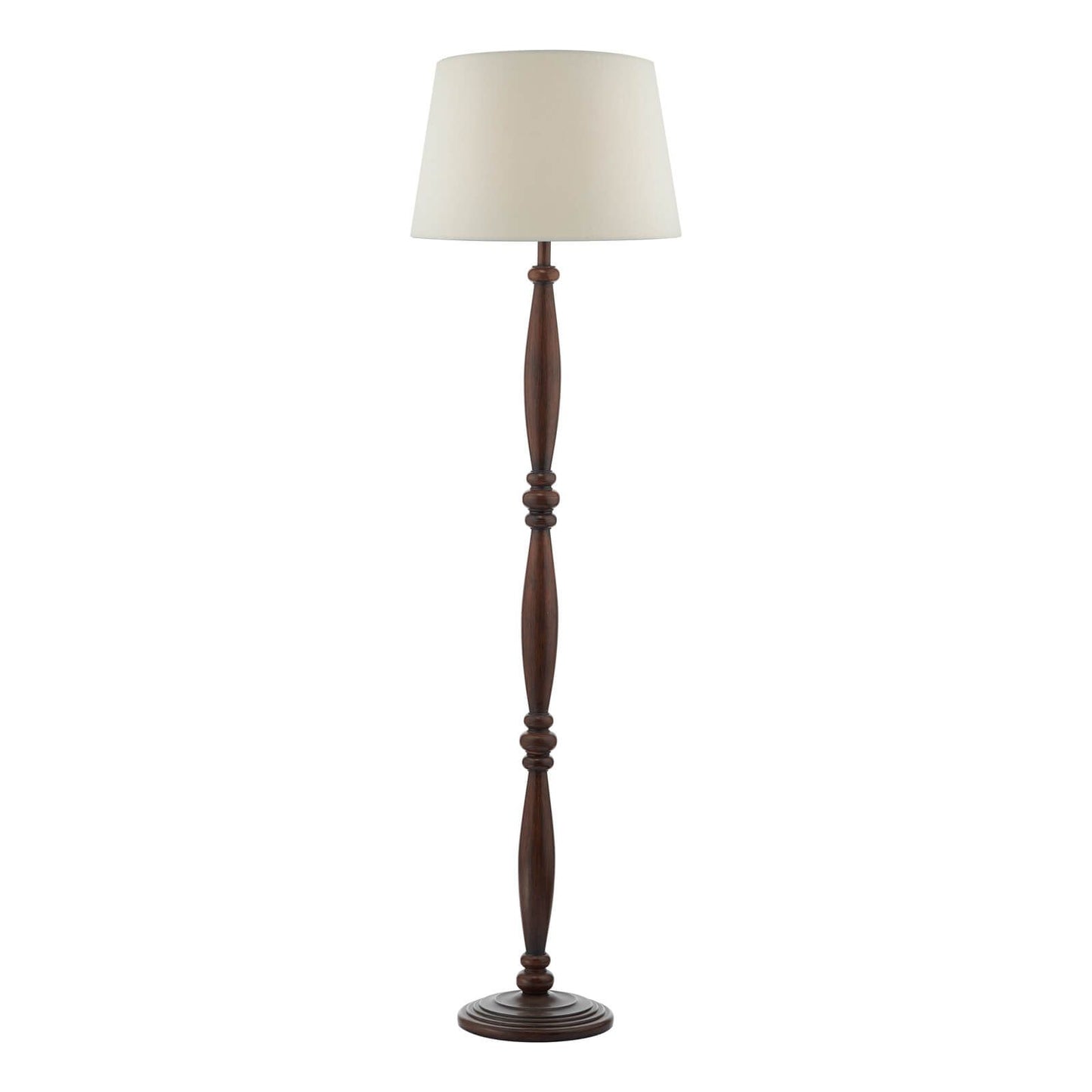 Hayward Floor Lamp Dark Wood With Shade