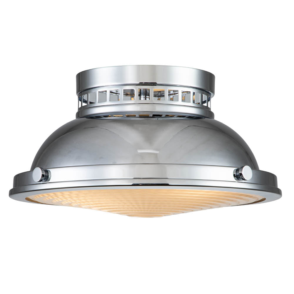 Amelia 2 Light Flush – Polished Chrome