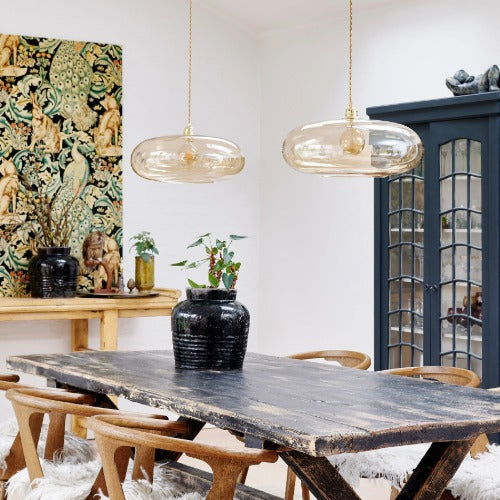 Horizon  Pendant lamp XL Golden smoke