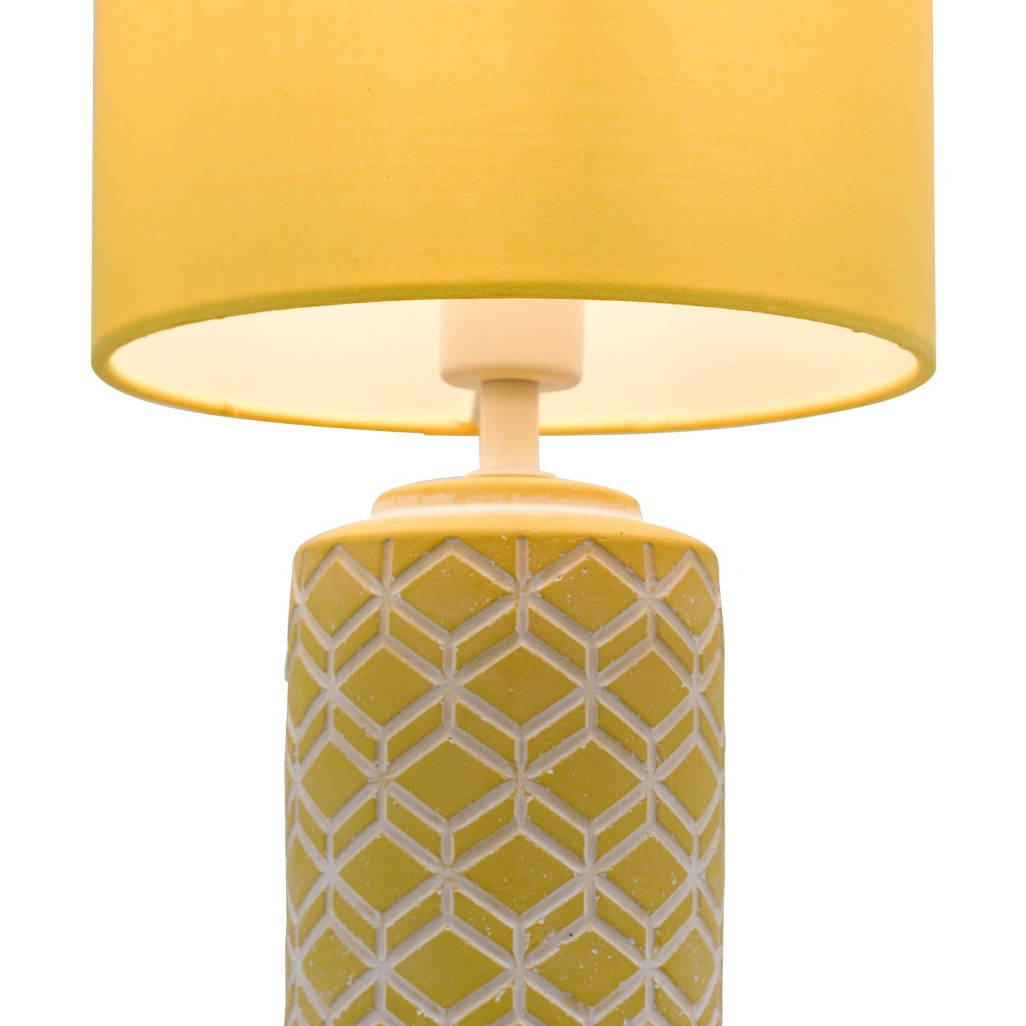 Ilona Ceramic Table Lamp Yellow With Shade