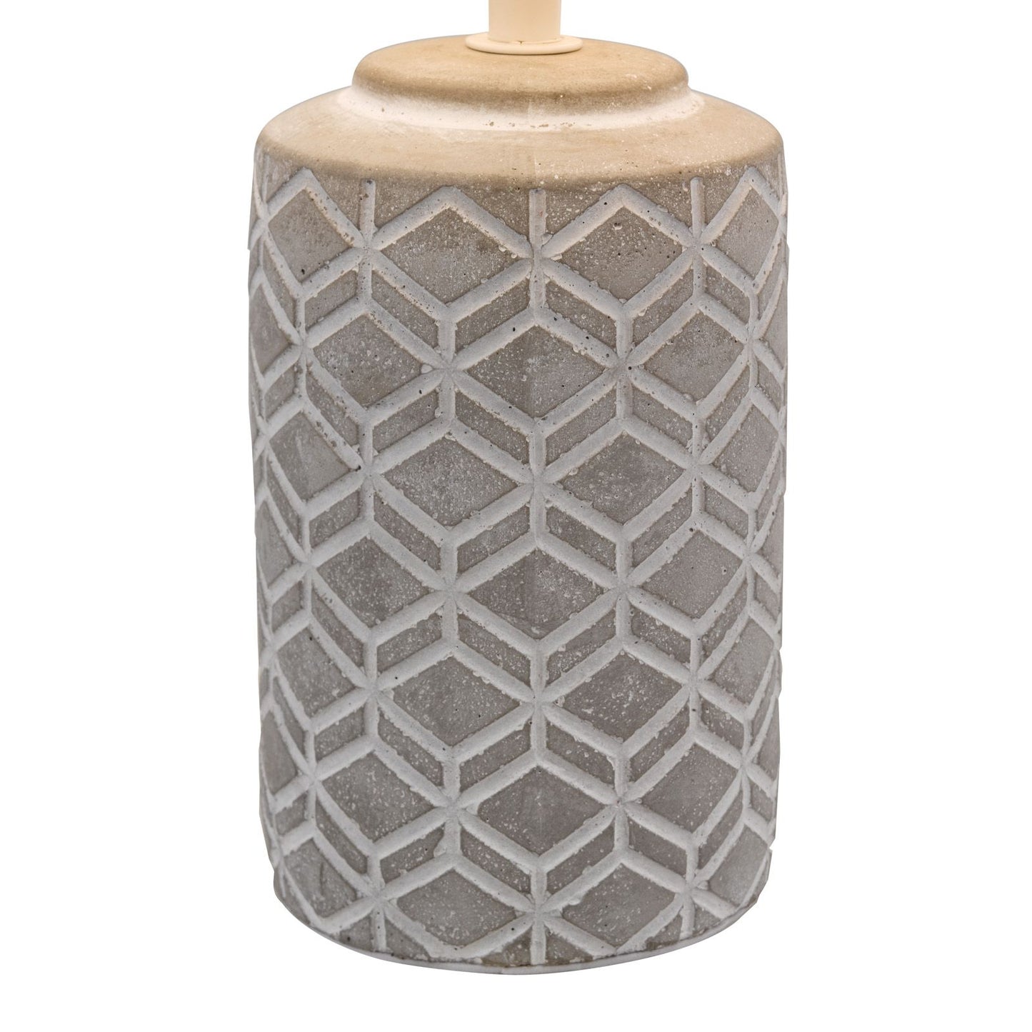 Ilona Ceramic Table Lamp Grey With Shade