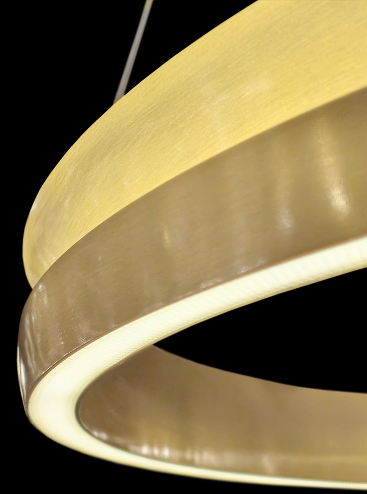 Eternity 800mm Satin Brass LED Pendant