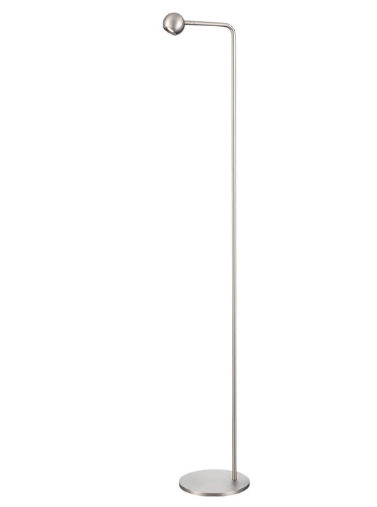 Iris Satin Nickel LED Floor Lamp