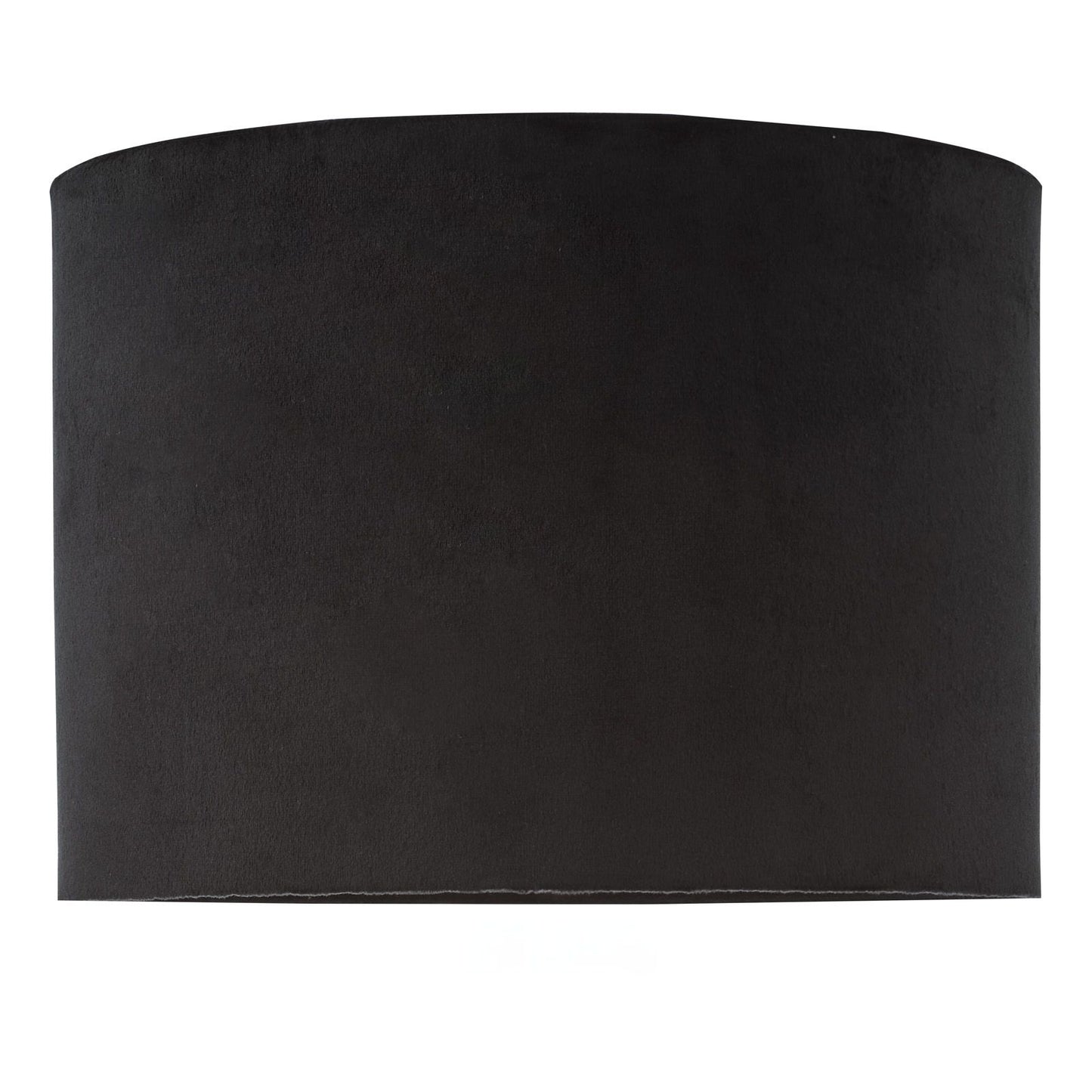 Jillian Black Velvet Drum Shade 23cm