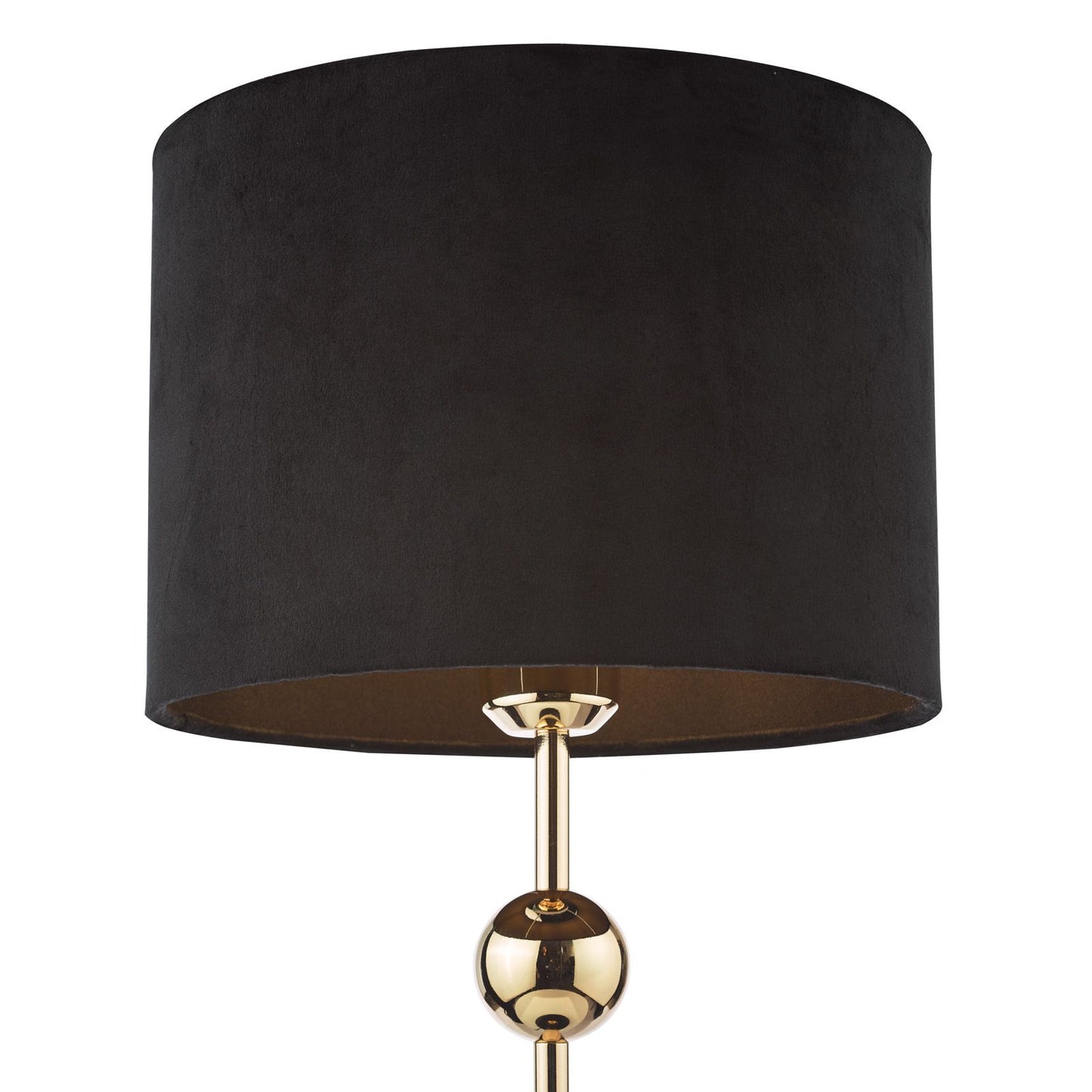 Jillian Table Lamp Marble and Polished Gold With Shade