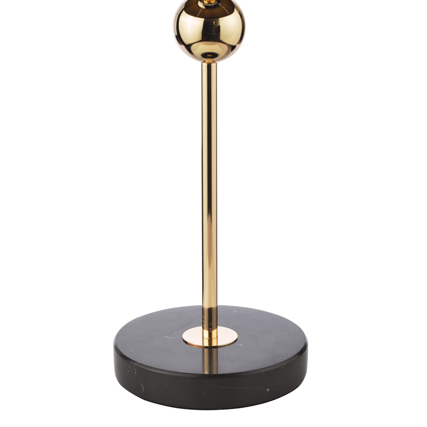 Jillian Table Lamp Marble and Polished Gold With Shade