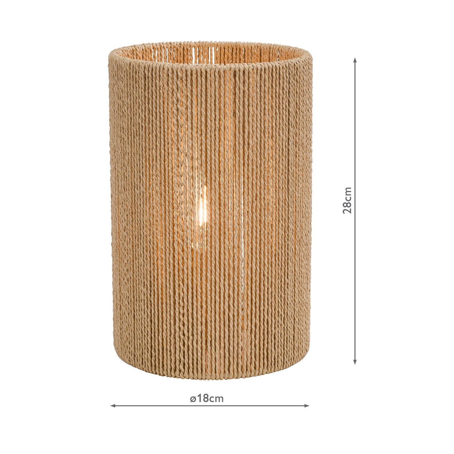 Keona Table Lamp Natural String Shade