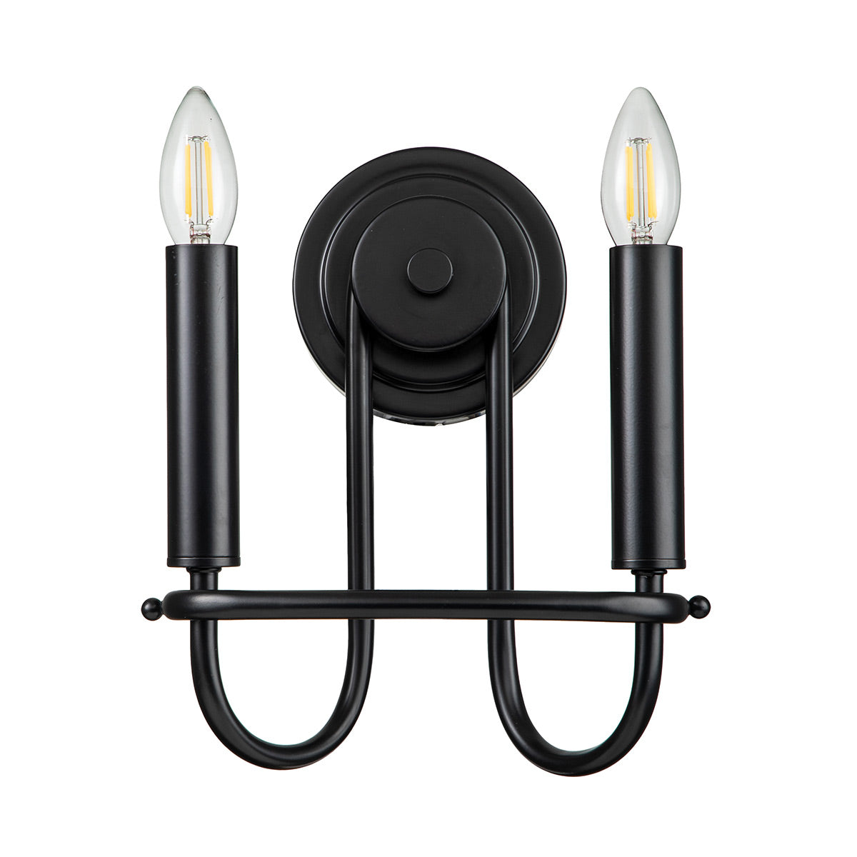 Capitol Hill 2 Light Wall Light – Black (Stock ETA)