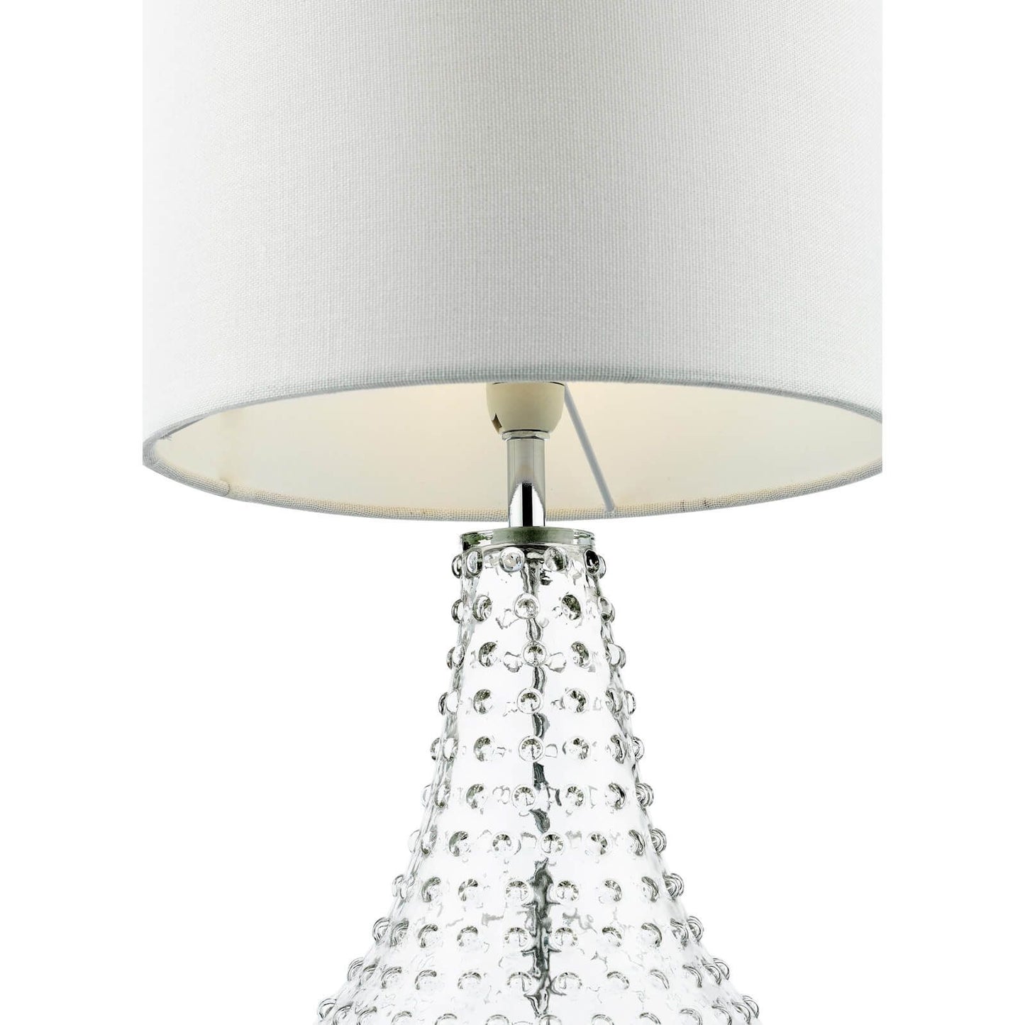 Kristina Table Lamp Textured Glass With Shade