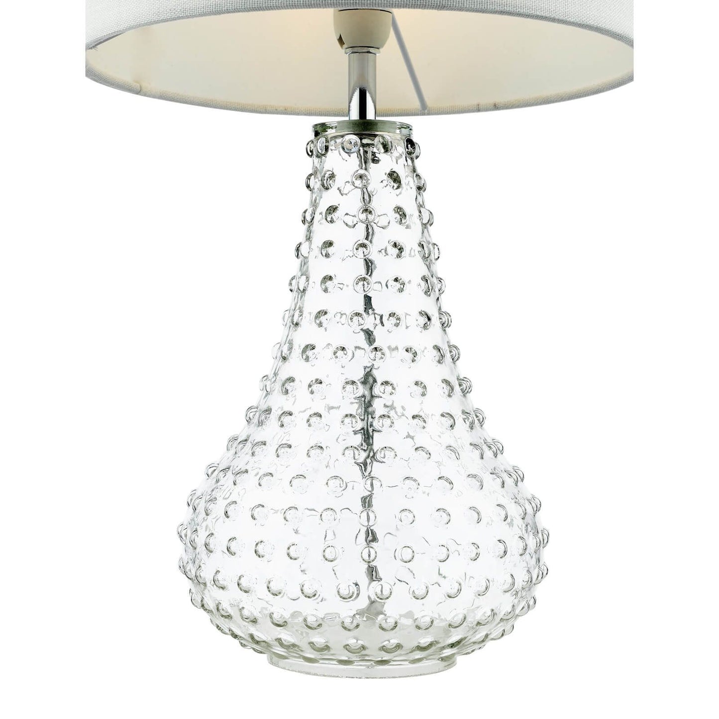 Kristina Table Lamp Textured Glass With Shade