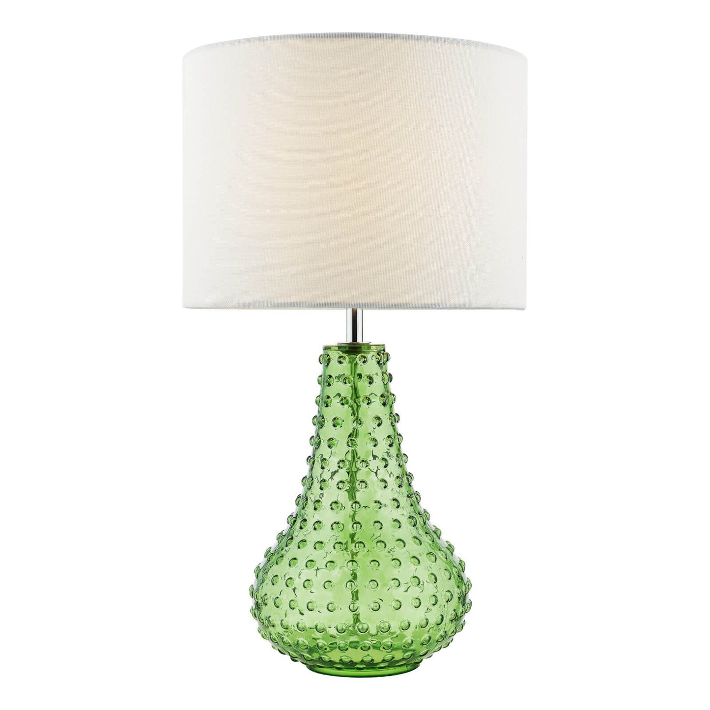 Kristina Table Lamp Green Glass With Shade