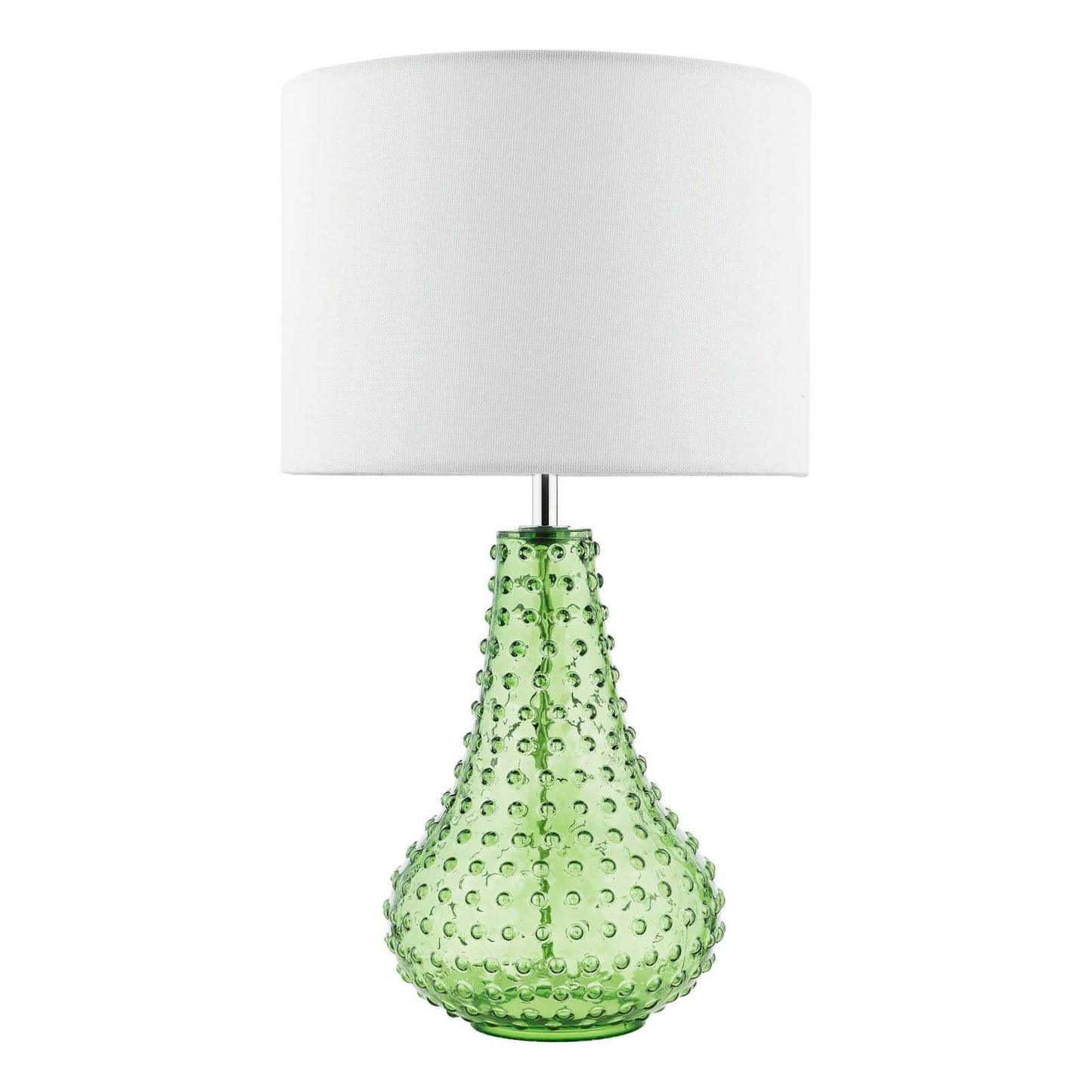 Kristina Table Lamp Green Glass With Shade