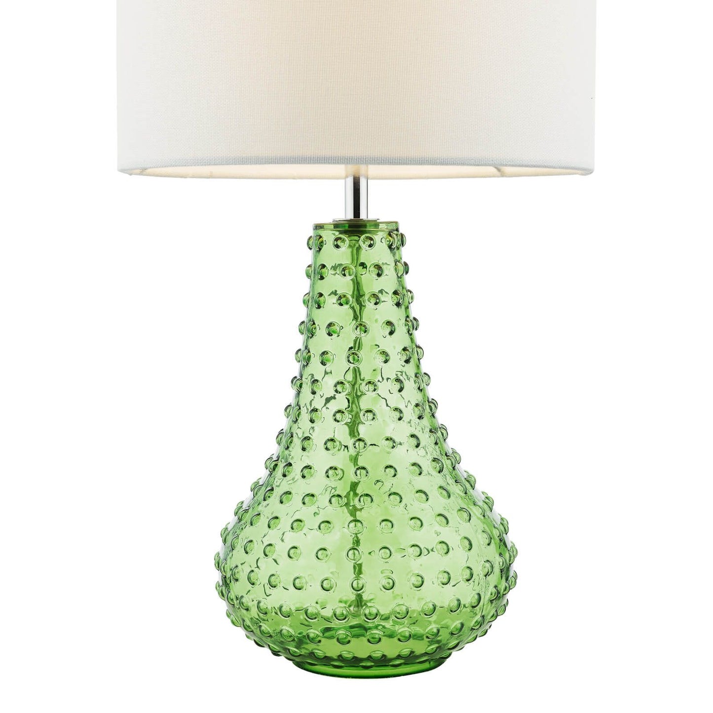 Kristina Table Lamp Green Glass With Shade