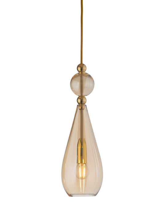 Smykke Pendant lamp M Golden smoke