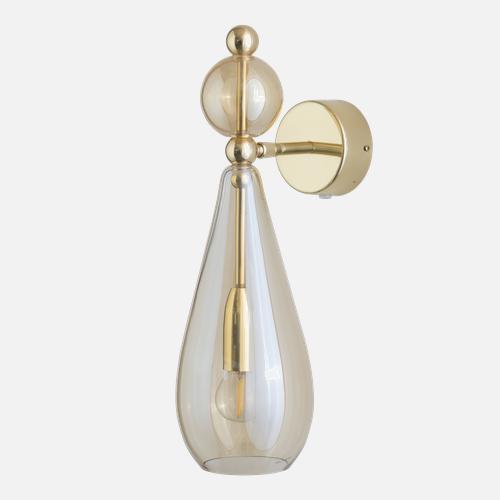 Smykke  Wall lamp M Golden smoke