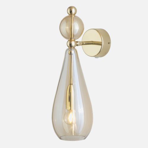 Smykke  Wall lamp M Golden smoke