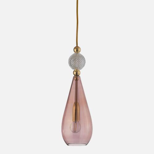 Smykke Pendant lamp M Obsidian Crystal check ball
