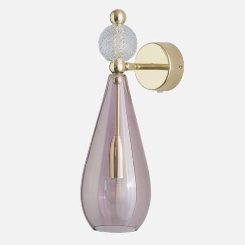 Smykke  Wall lamp M Obsidian Crystal check ball