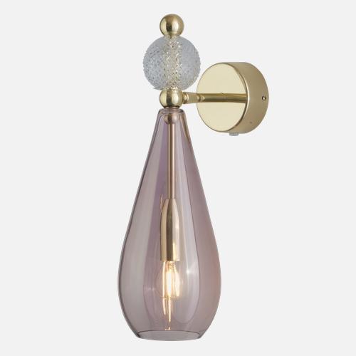 Smykke  Wall lamp M Obsidian Crystal check ball