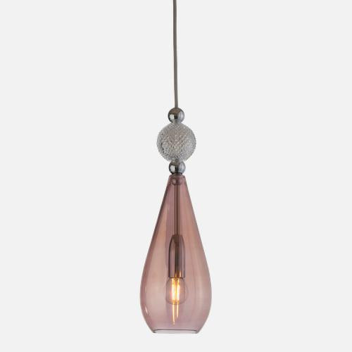 Smykke Pendant lamp M Obsidian Crystal check ball