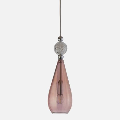 Smykke Pendant lamp M Obsidian Crystal check ball