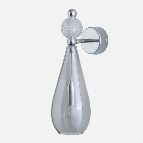 Smykke  Wall lamp M Smokey grey Crystal check ball