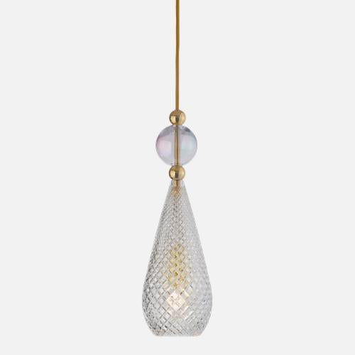 Smykke Pendant lamp M Crystal check Chameleon ball