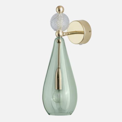 Smykke  Wall lamp M Forest green Crystal check ball