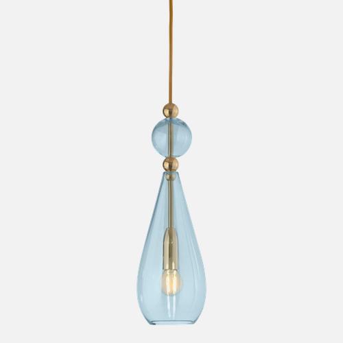 Smykke Pendant lamp M Topaz blue
