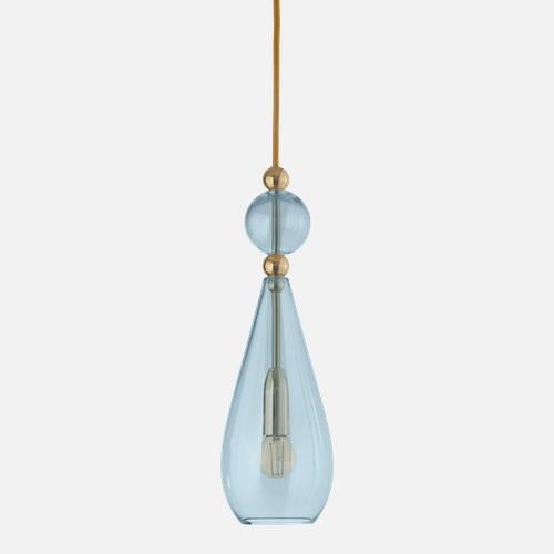 Smykke Pendant lamp M Topaz blue