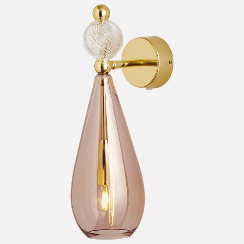 Smykke Wall lamp M Obsidian Crystal swirl ball