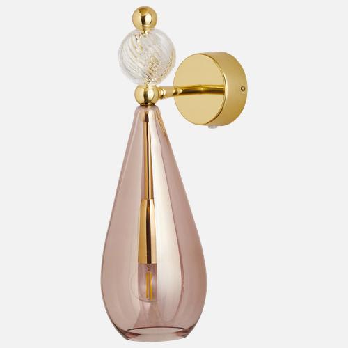 Smykke Wall lamp M Obsidian Crystal swirl ball