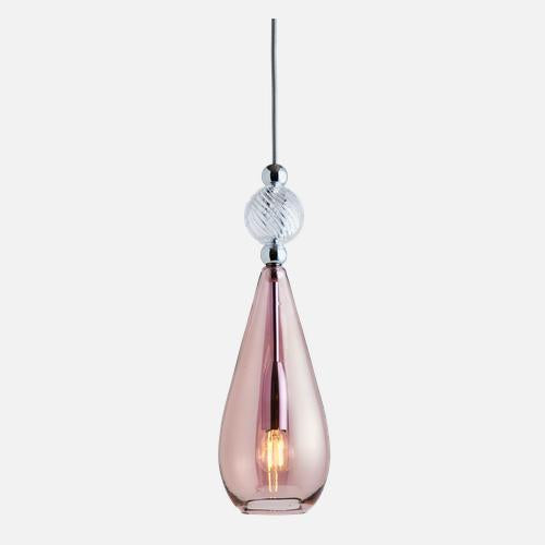 Smykke Pendant lamp M Obsidian Crystal swirl ball