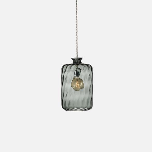 Pillar  Pendant lamp Smokey grey Dimples